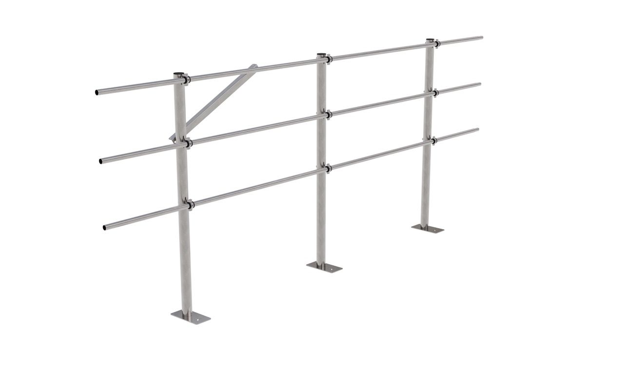Кровельное ограждение Fachmann КО/PL/1200-3-3000 02.006 - Fachmann